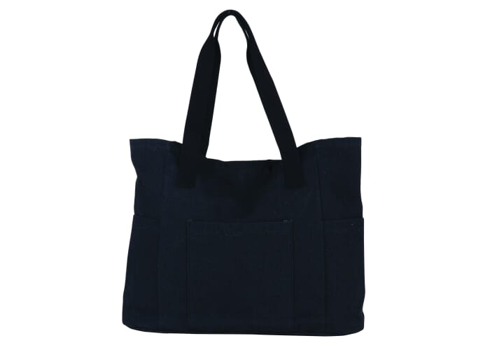Sac shopping promotionnel en toile recyclée 290g Gris foncé